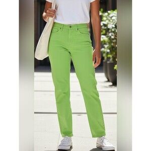 Rag & bone $195 Women's High rise Skinny Jeans in Bright Lime Green size 23 NWT
